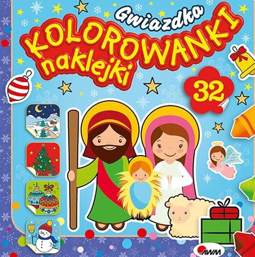 okładka Gwiazdka. Kolorowanki naklejki książka | Opracowanie zbiorowe