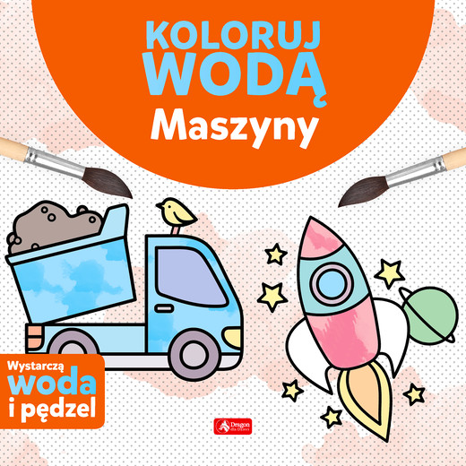 okładka Maszyny. Koloruj wodą książka | Tkocz Justyna