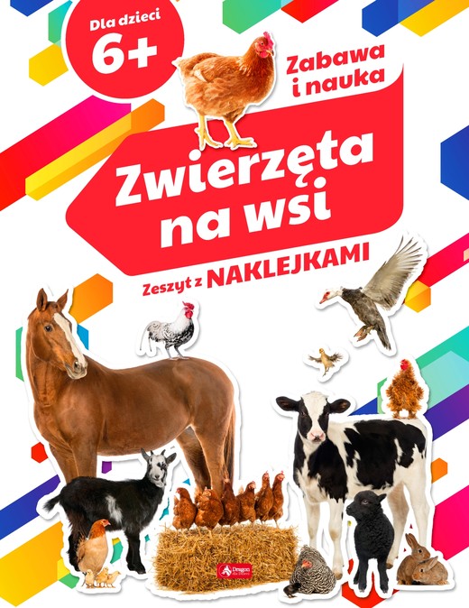 okładka Zwierzęta na wsi zeszyt z naklejkami książka | Opracowanie zbiorowe