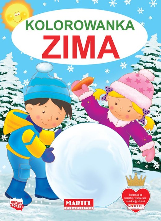 okładka Zima kolorowanka książka | Jarosław Żukowski