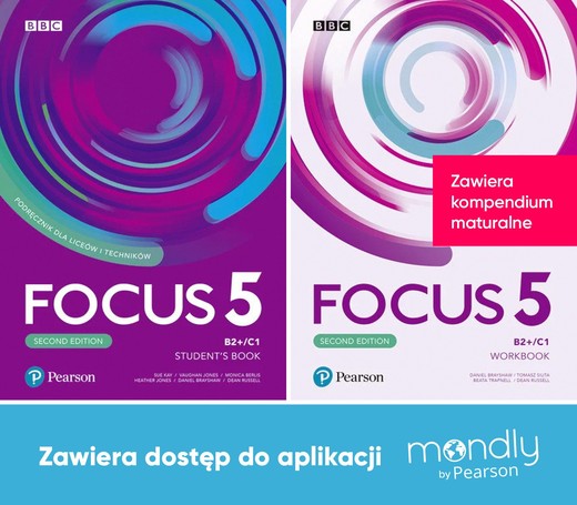 okładka Focus Second Edition 5. Komplet Podręcznik + Zeszyt ćwiczeń + dostęp Mondly książka | Opracowanie zbiorowe
