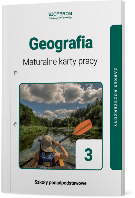 okładka Geografia 3 Maturalne karty pracy Zakres rozszerzony Szkoła ponadpodstawowa książka