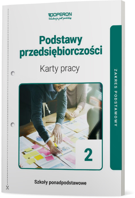 okładka Podstawy przedsiębiorczości 2 Karty pracy Zakres podstawowy Szkoła ponadpodstawowa książka