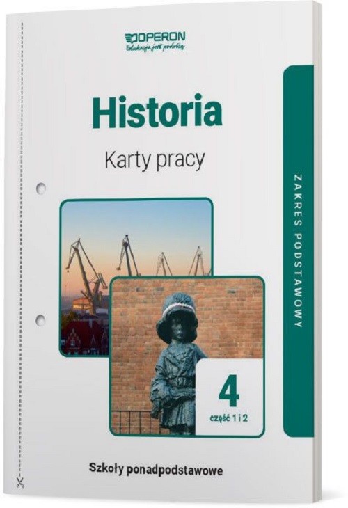 okładka Historia 4 Karty pracy Część 1 i 2 Zakres podstawowy Szkoła ponadpodstawowa książka | Badowicz Maciej