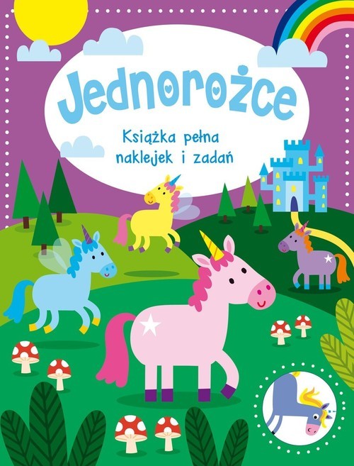 okładka Jednorożce Książka pełna naklejek i zadań książka