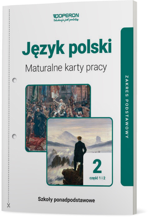 okładka Język polski 2 Maturalne karty pracy Część 1 i 2 Zakres podstawowy Szkoła ponadpodstawowa książka | Urszula Jagiełło, Renata Janicka-Szyszko, Magdalena Steblecka-Jankowska