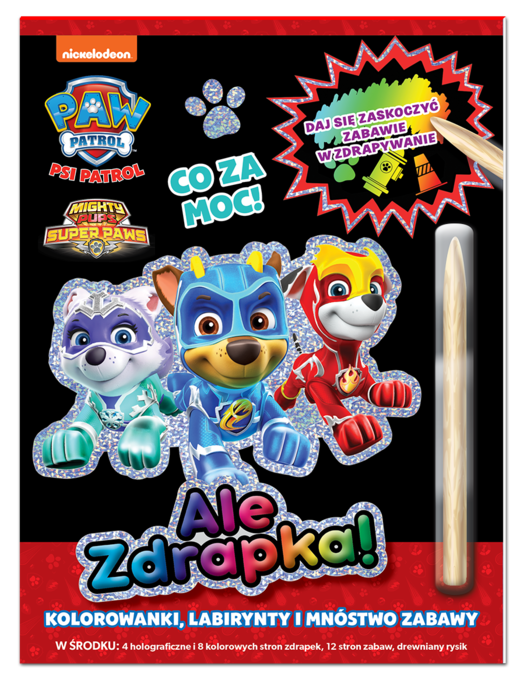 okładka Psi Patrol. Ale zdrapka! cz. 7 Co za moc! książka