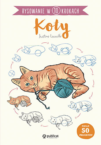 okładka Rysowanie w 10 krokach. Koty książka