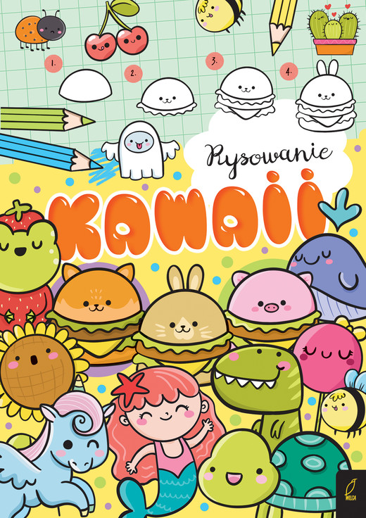 okładka Rysowanie kawaii Żółta książka