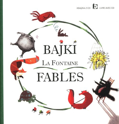 okładka Bajki La Fontaine Fables z płytą CD książka | Jean de La Fontaine