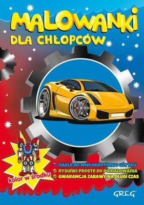 okładka Malowanki dla chłopców książka