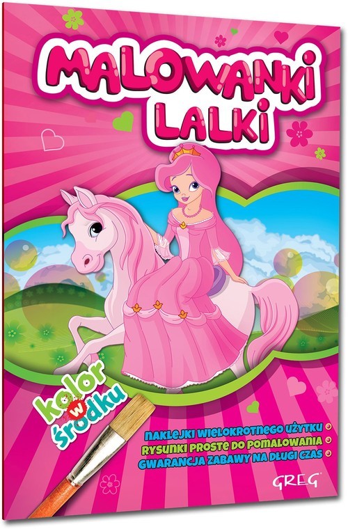 okładka Malowanki Lalki książka