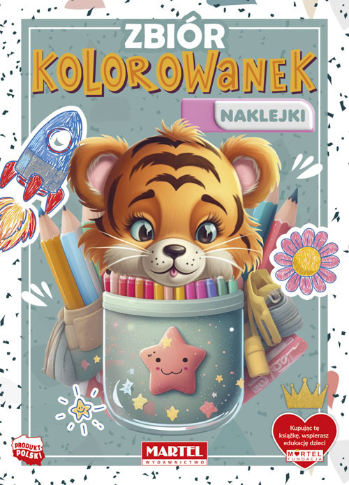 okładka Zbiór kolorowanek z naklejkami książka