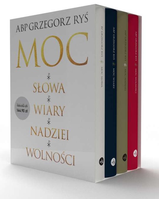 okładka Abp Grzegorz Ryś Moc Pakiet Moc słowa + Moc wiary + Moc nadziei + Moc wolności książka | Grzegorz Ryś