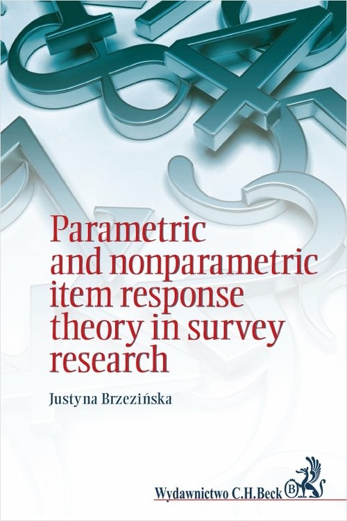 okładka Parametric and nonparametric item response theory in survey research książka