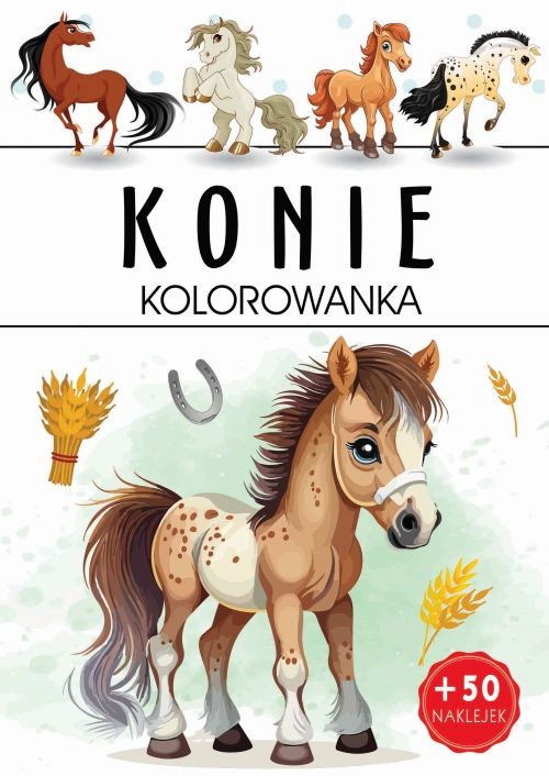 okładka Konie. Kolorowanka książka