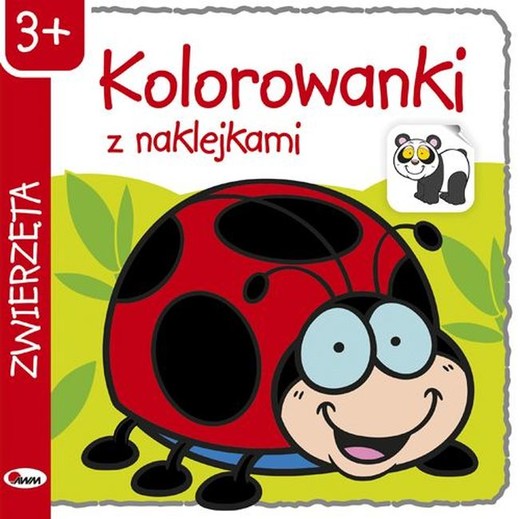 okładka Zwierzęta kolorowanki z naklejkami książka | Kozera Piotr
