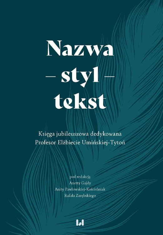okładka Nazwa – styl – tekst ebook | pdf | Autor zbiorowy