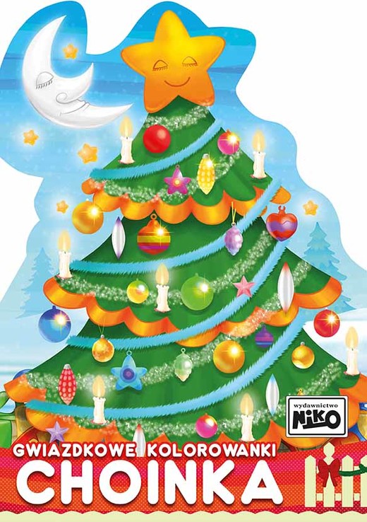 okładka Choinka. Gwiazdkowe kolorowanki książka