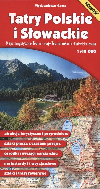okładka Tatry Polskie i Słowackie. Mapa turystyczna 1:40 000 książka | Opracowanie zbiorowe