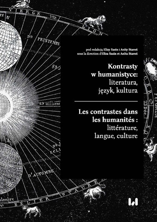 okładka Kontrasty w humanistyce: literatura, język, kultura / Les contrastes dans les humanités : littérature, langue, culture ebook | pdf | Autor zbiorowy