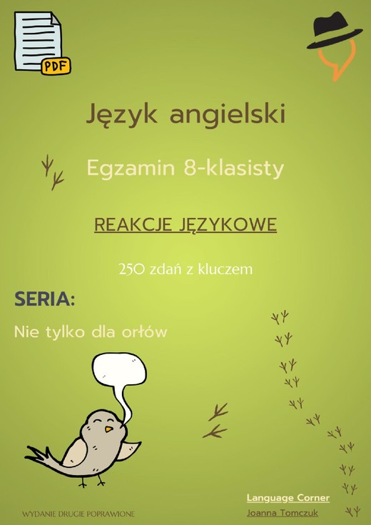 okładka Egzamin ósmoklasisty - Nie tylko dla orłów: reakcje językowe cz.1 ebook | pdf | Joanna Tomczuk