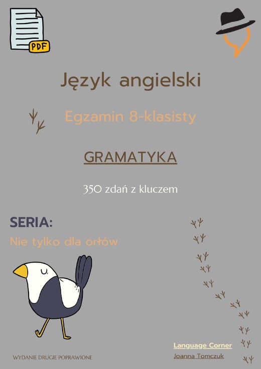 okładka Egzamin ósmoklasisty - Nie tylko dla orłów: gramatyka cz.1 ebook | pdf | Joanna Tomczuk