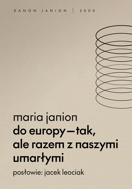 okładka Do Europy tak, ale razem z naszymi umarłymi ebook | epub, mobi | Maria Janion