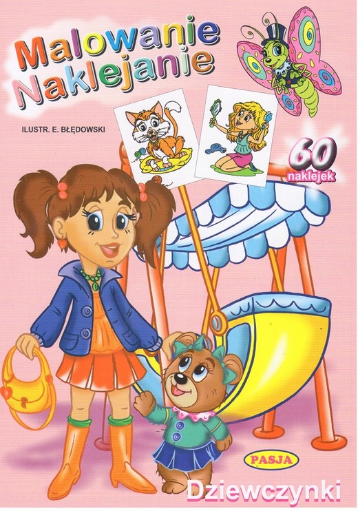 okładka Dziewczynki. Malowanie naklejanie książka