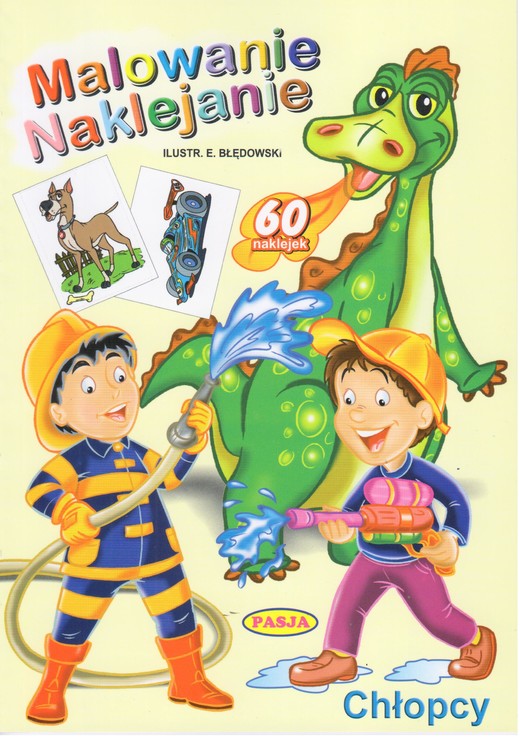 okładka Chłopcy. Malowanie naklejanie książka