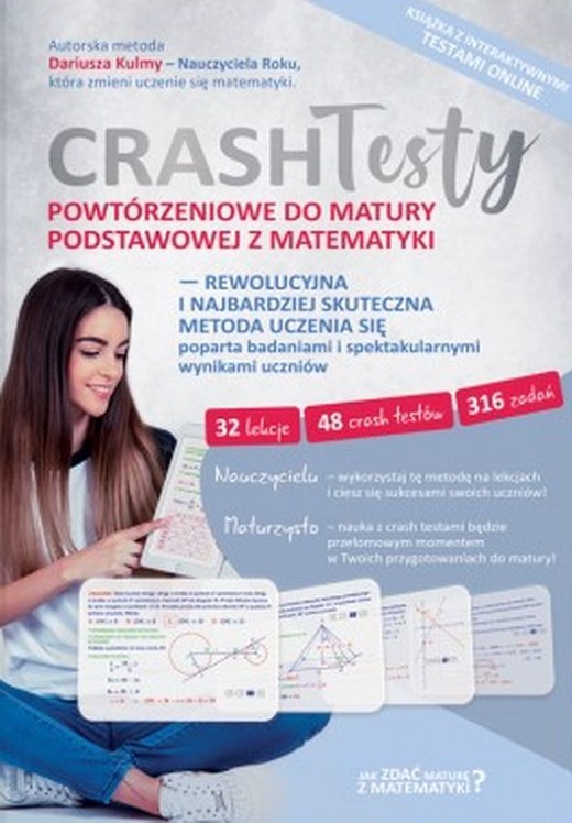 okładka Crash Testy powtórzeniowe do matury podstawowej z matematyki książka