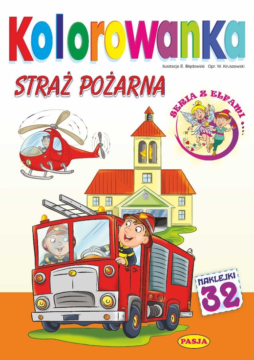okładka Straż pożarna. Kolorowanka książka