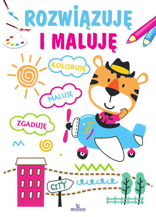 okładka Rozwiązuję i maluję książka