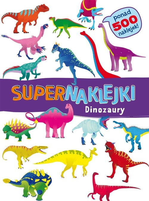 okładka Supernaklejki Dinozaury książka