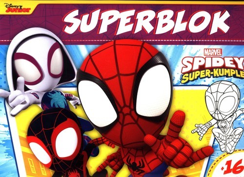 okładka Superblok Marvel Spidey i Super-kumple z naklejkami książka