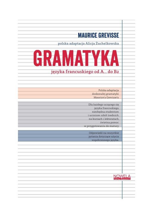 okładka Gramatyka języka francuskiego od A... do B2 ebook | epub, mobi, pdf | Maurice Grevisse