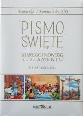 okładka Biblia Tysiąclecia duża TW (komunia, obw.komiks) książka | Praca Zbiorowa