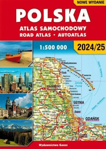 okładka Polska. Atlas samochodowy. 1:500 000 Wyd. 2024/2025 książka