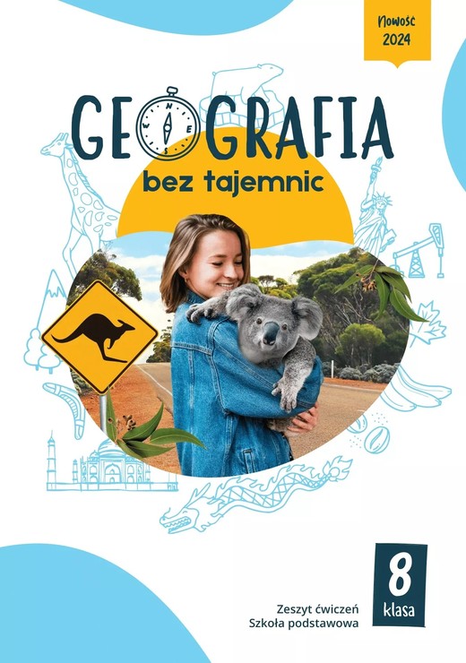 okładka Geografia bez tajemnic zeszyt ćwiczeń klasa 8 szkoła podstawowa książka