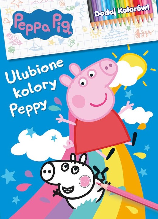 okładka Ulubione kolory Peppy. Świnka Peppa. Dodaj kolorów książka