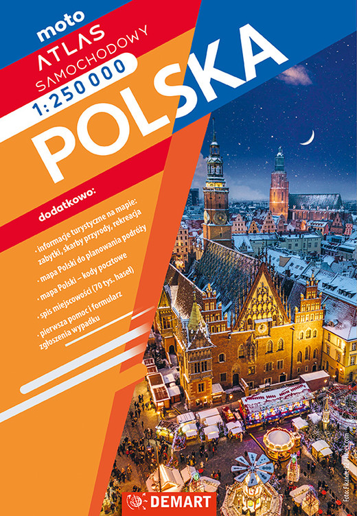 okładka Polska Atlas samochodowy 1:250 000 książka