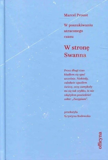 okładka W stronę Swanna książka