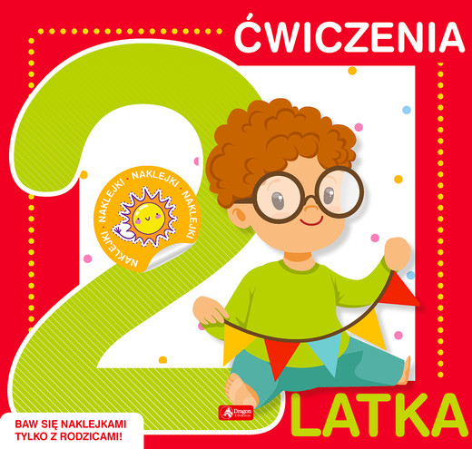 okładka Ćwiczenia 2-latka + naklejki książka | Opracowanie zbiorowe