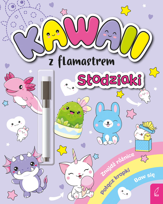 okładka Kawaii z flamastrem. Słodziaki książka