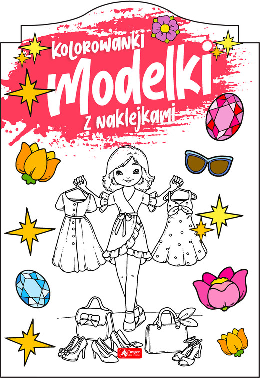okładka Modelki. Kolorowanka z naklejkami książka