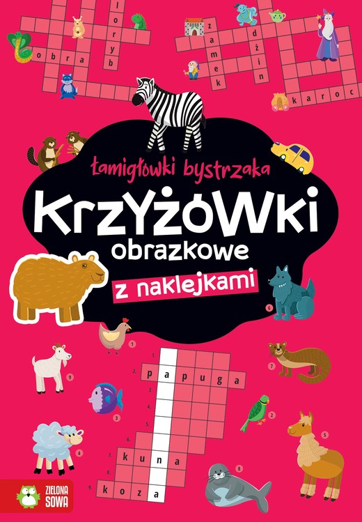 okładka Krzyżówki obrazkowe. Łamigłówki bystrzaka książka