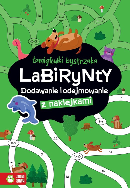 okładka Labirynty. Dodawanie i odejmowanie. Łamigłówki bystrzaka książka