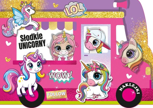 okładka Słodkie unicorny. Kolorowanka z wykrojnika książka