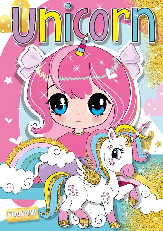 okładka Unicorn. Kolorowanka książka