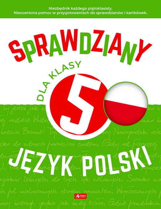 okładka Sprawdziany dla klasy 5. Język Polski książka